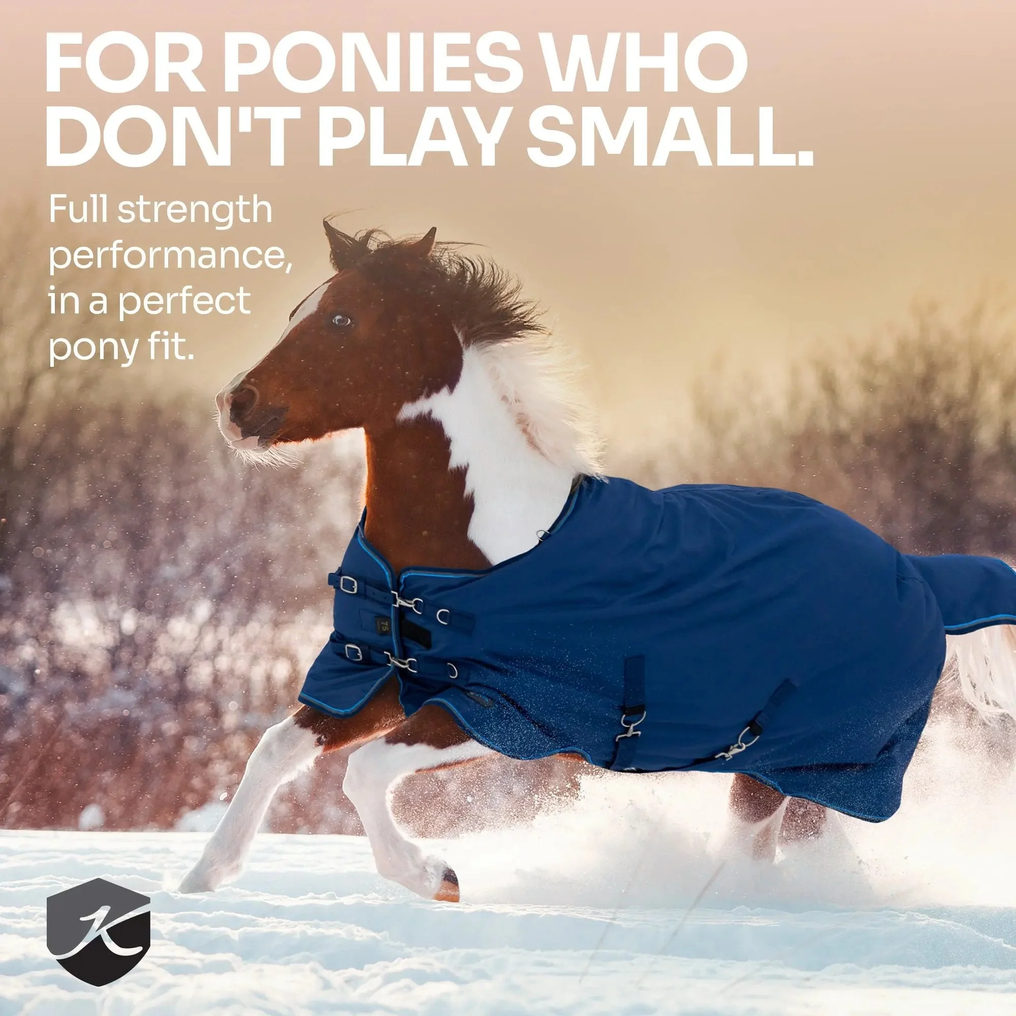 1200D 300G Heavy Weight Waterproof & Breathable Pony Winter Turnout - Image 11