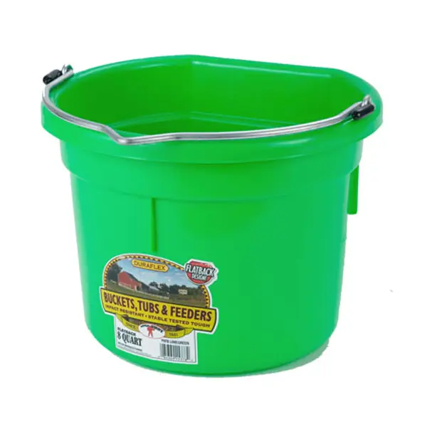8Qt Flat Back Plastic Bucket - Image 10