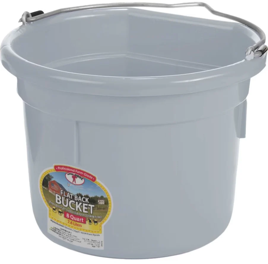 8Qt Flat Back Plastic Bucket - Image 15