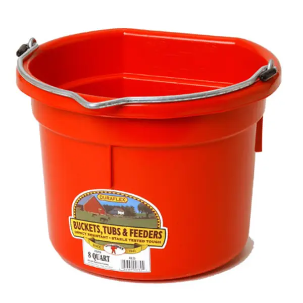8Qt Flat Back Plastic Bucket - Image 3