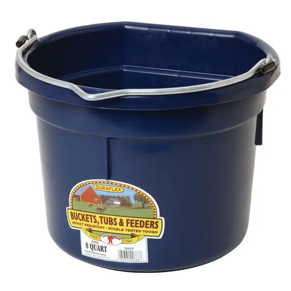 8Qt Flat Back Plastic Bucket - Image 7