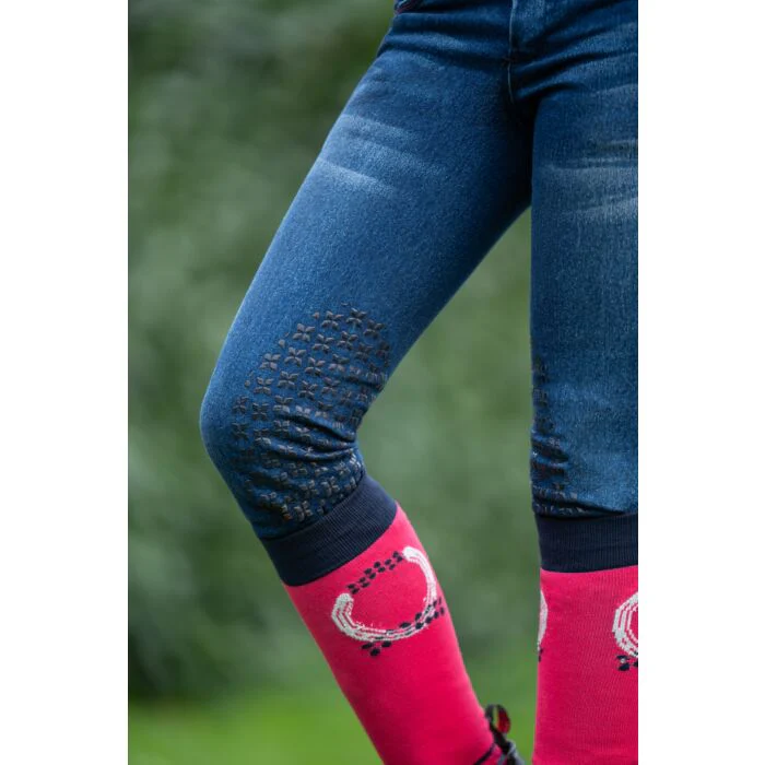 Aymee Denim Grip Knee Patch Breech - Image 3