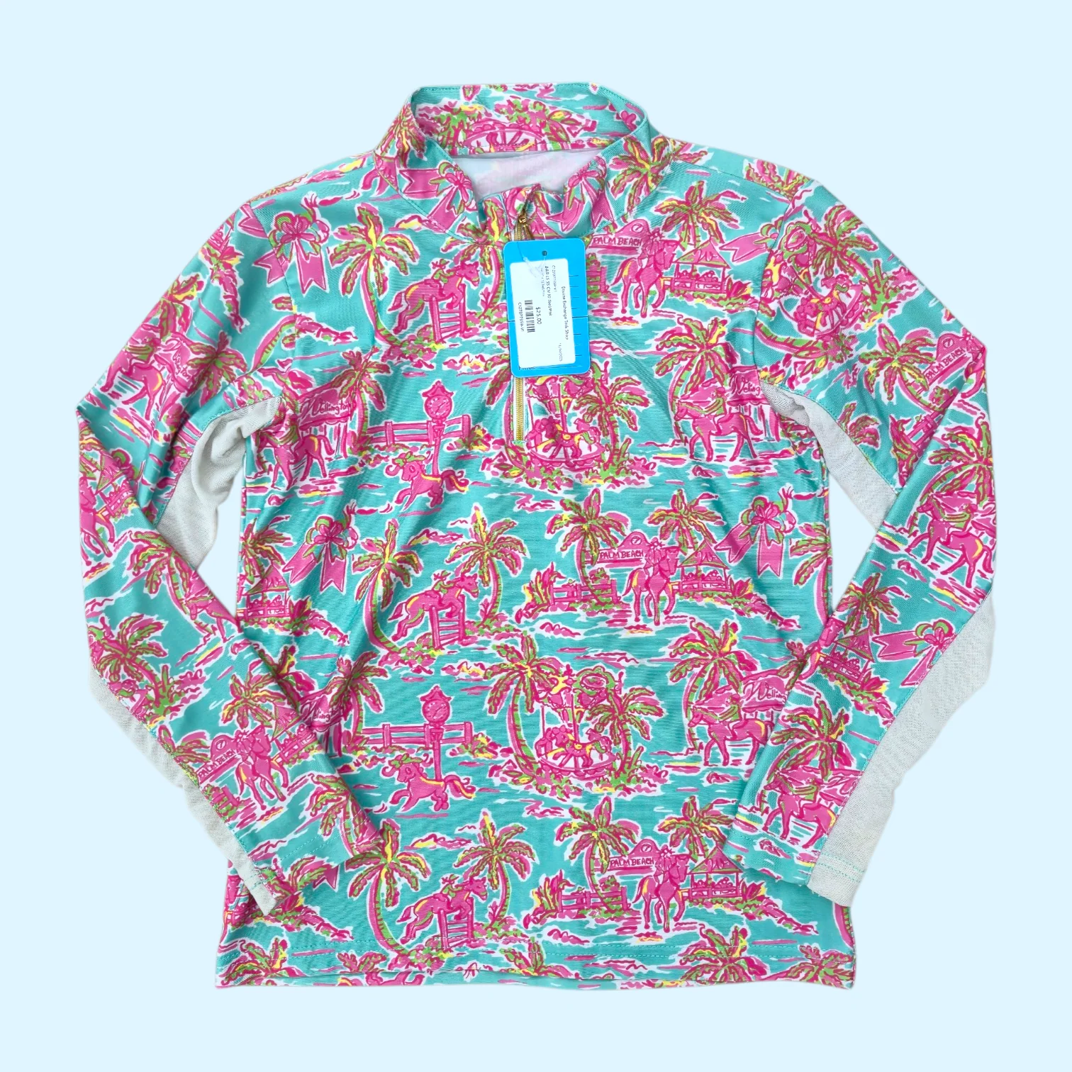 Belle & Bow Girls Long Sleeve Wellington Sun Shirt - 10