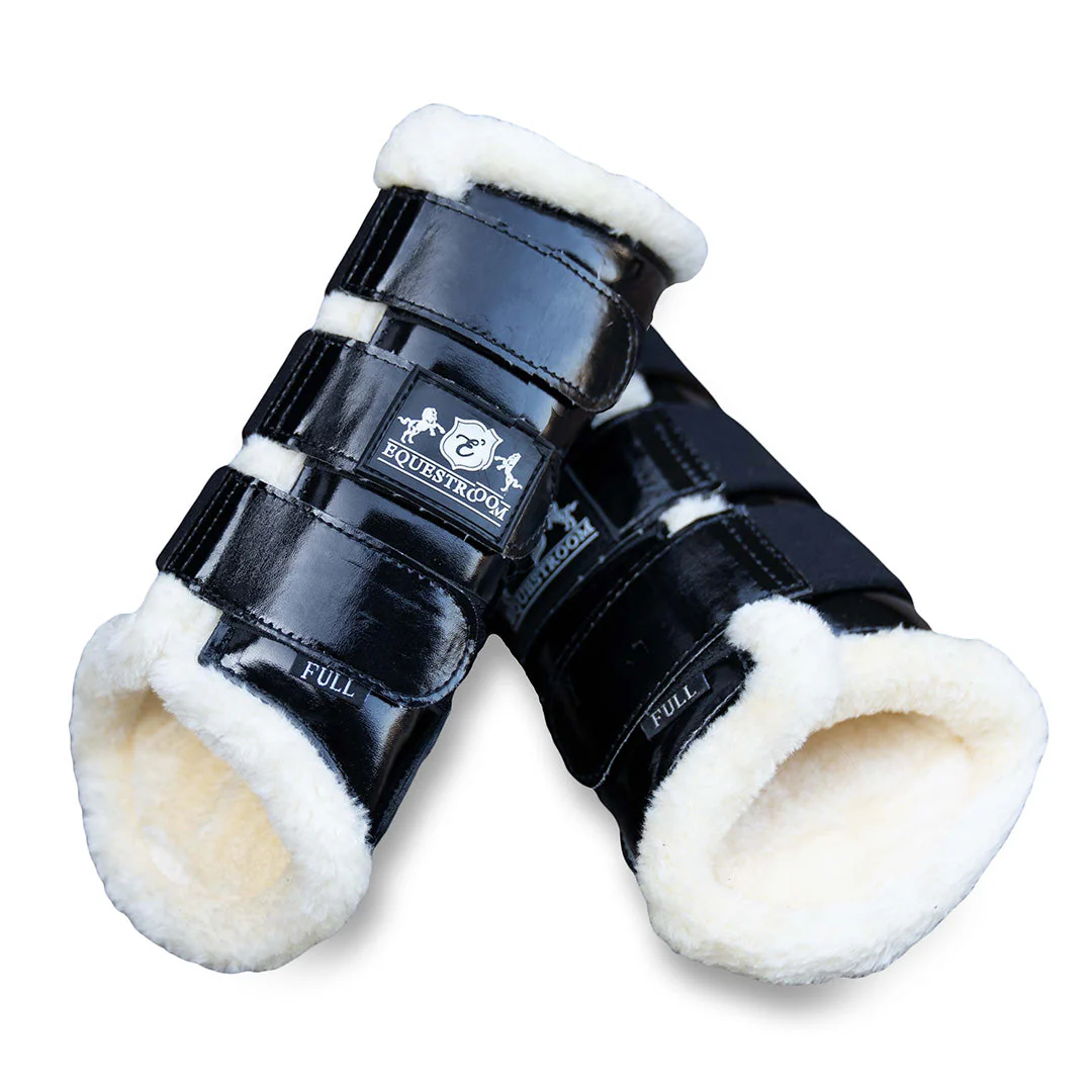 Black Ink Brushing Boots