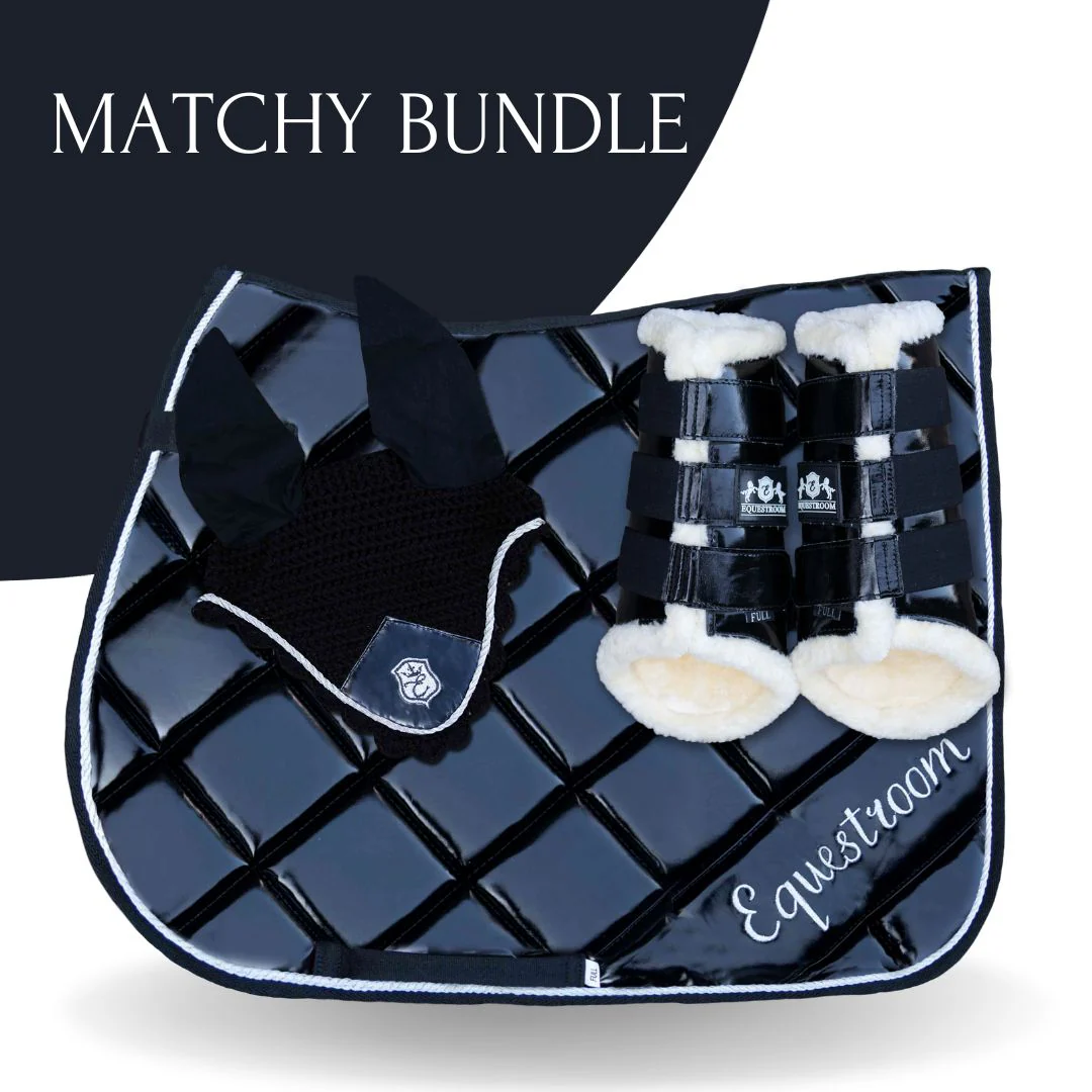Black Ink Saddle Pad Set - Image 2