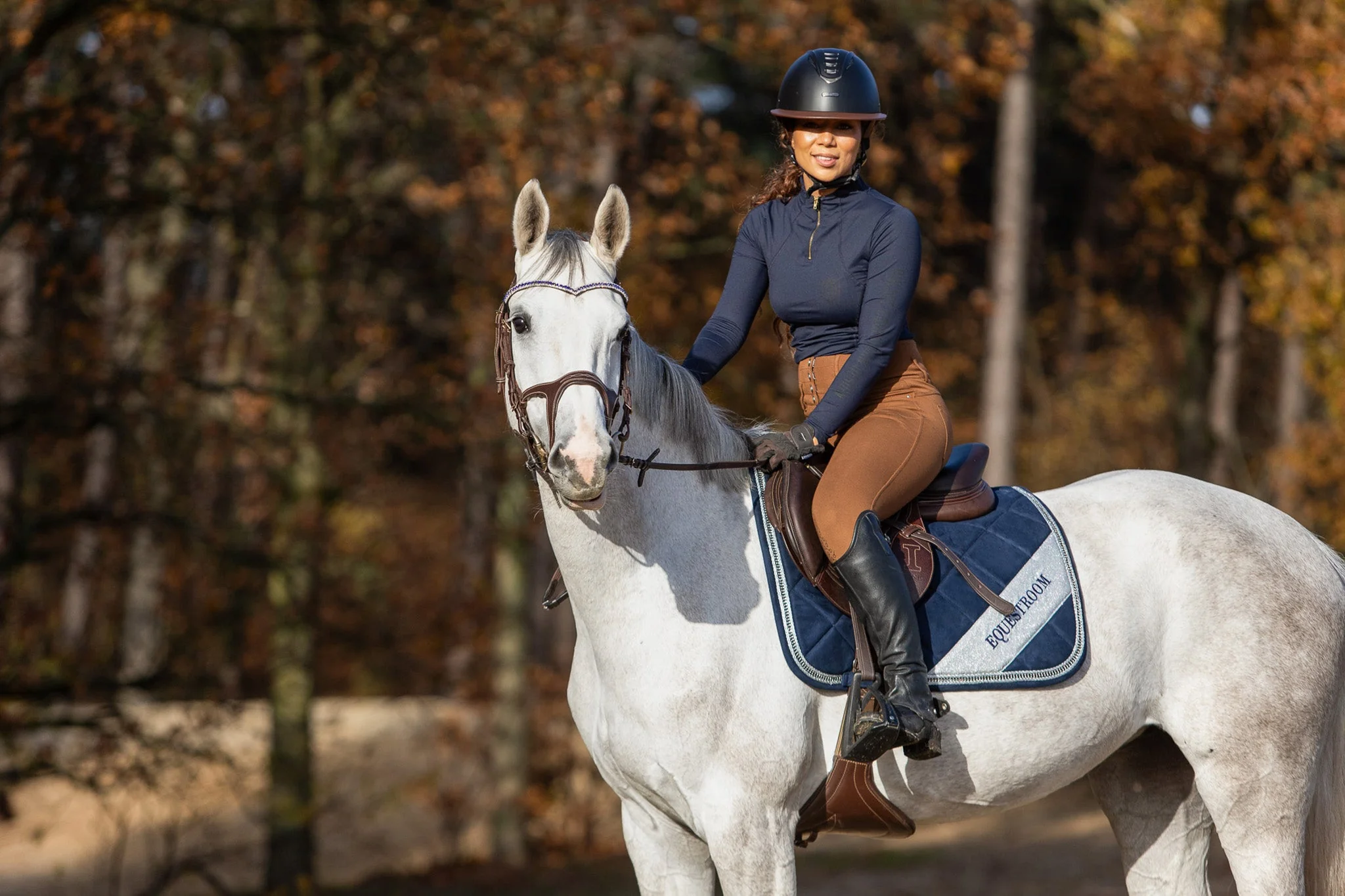 Blue Astra Saddle Pad Set - Image 7