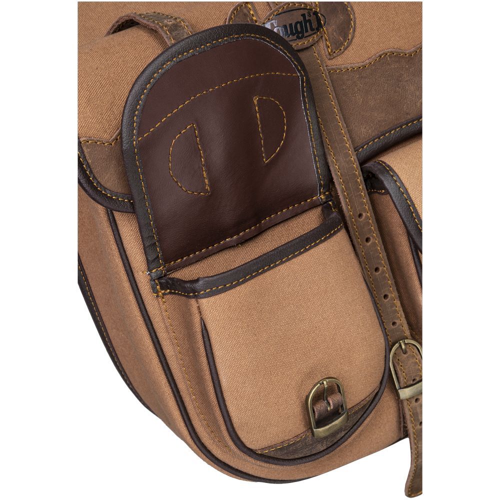 Canvas Saddle Bag W/ Leather Accents - Image 6