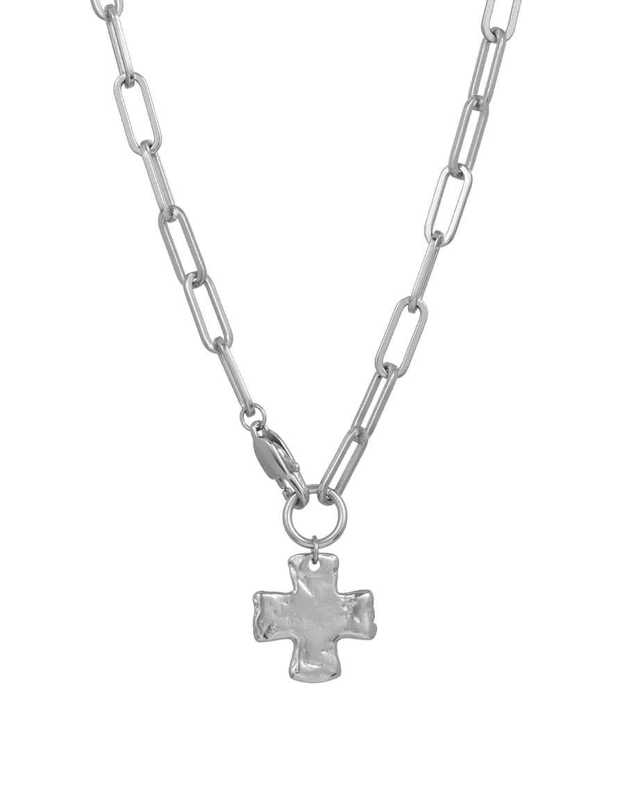 Chunky Cross Chain Necklace - Image 6