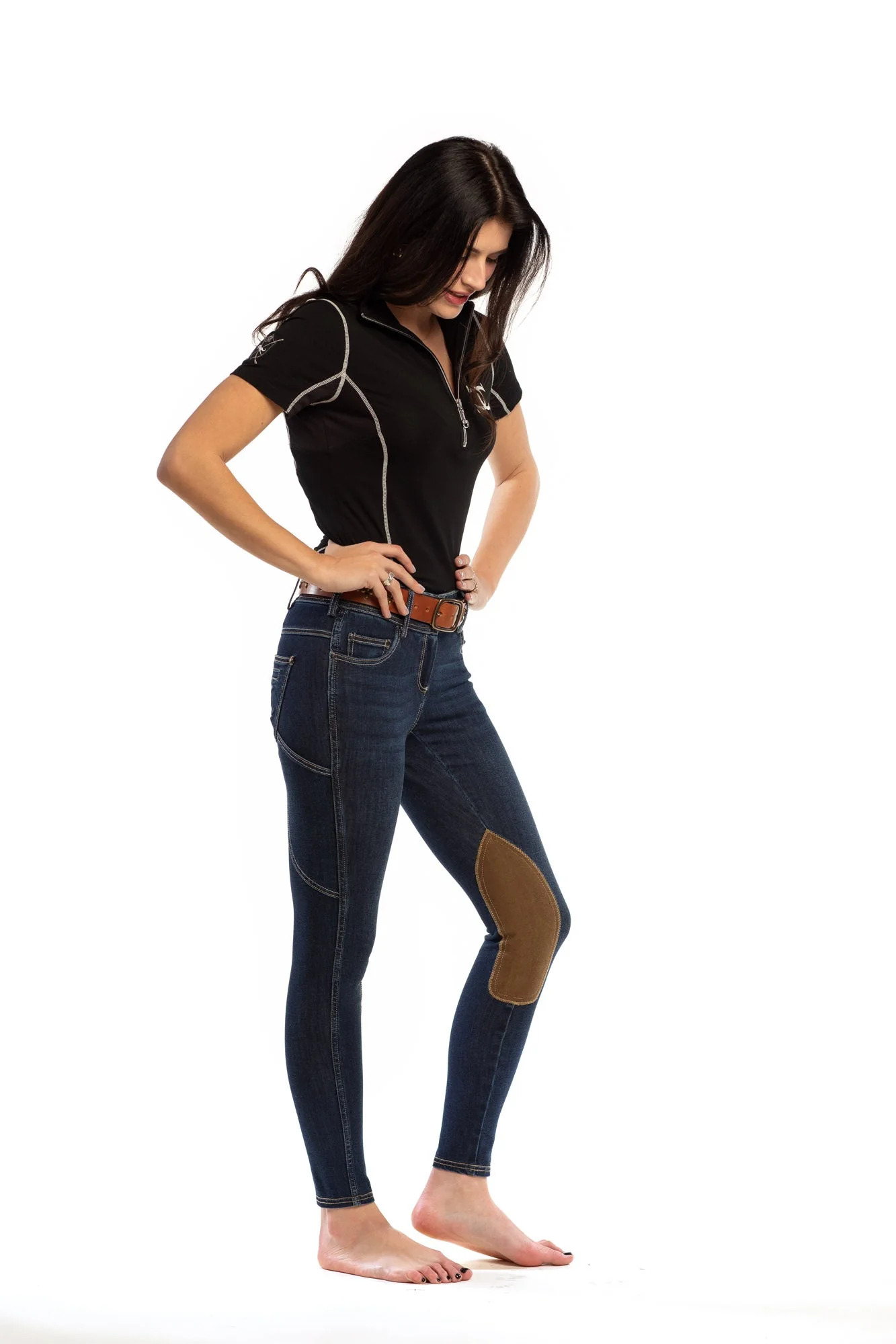 Classic Knee Patch Equestrian Jean - Image 6