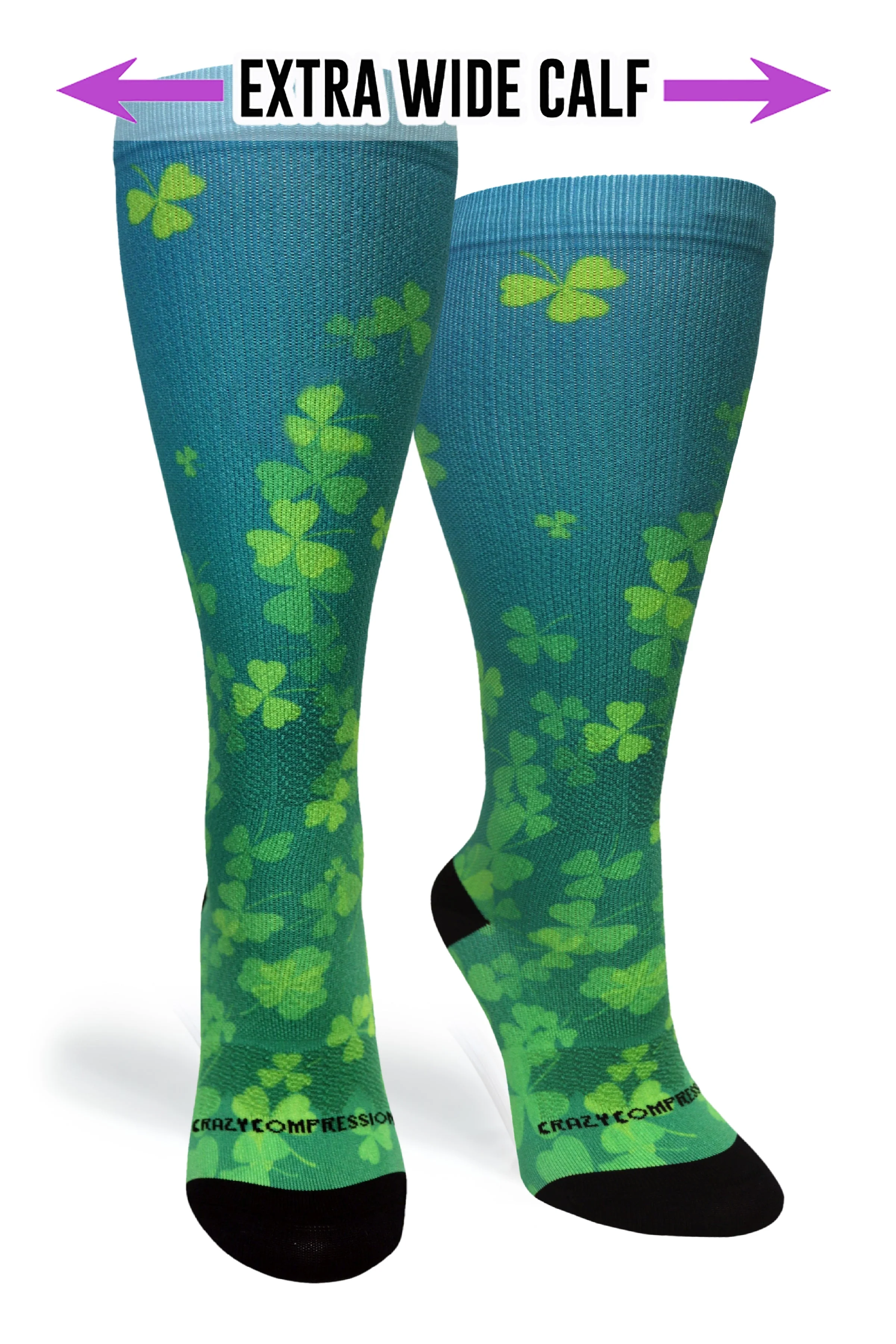 Cloverfields Blue Compression Socks - Image 2
