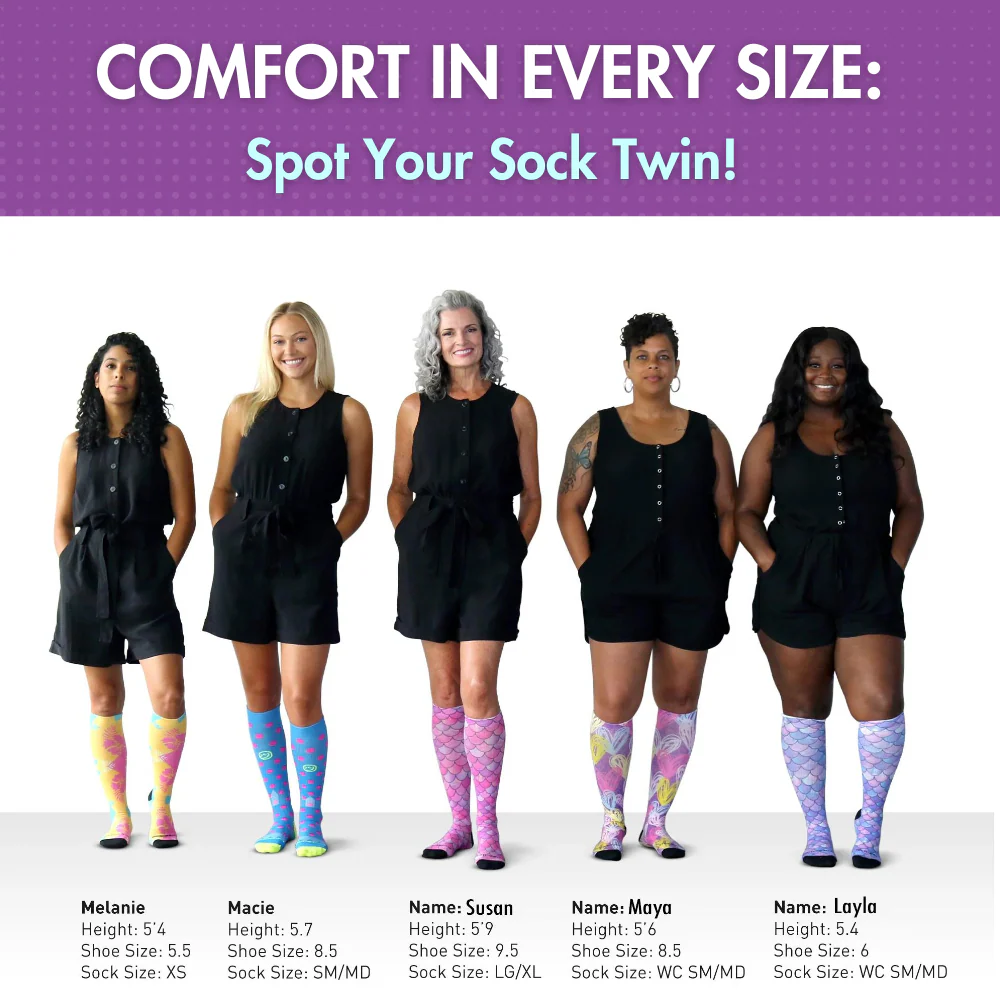 Cloverfields Blue Compression Socks - Image 5