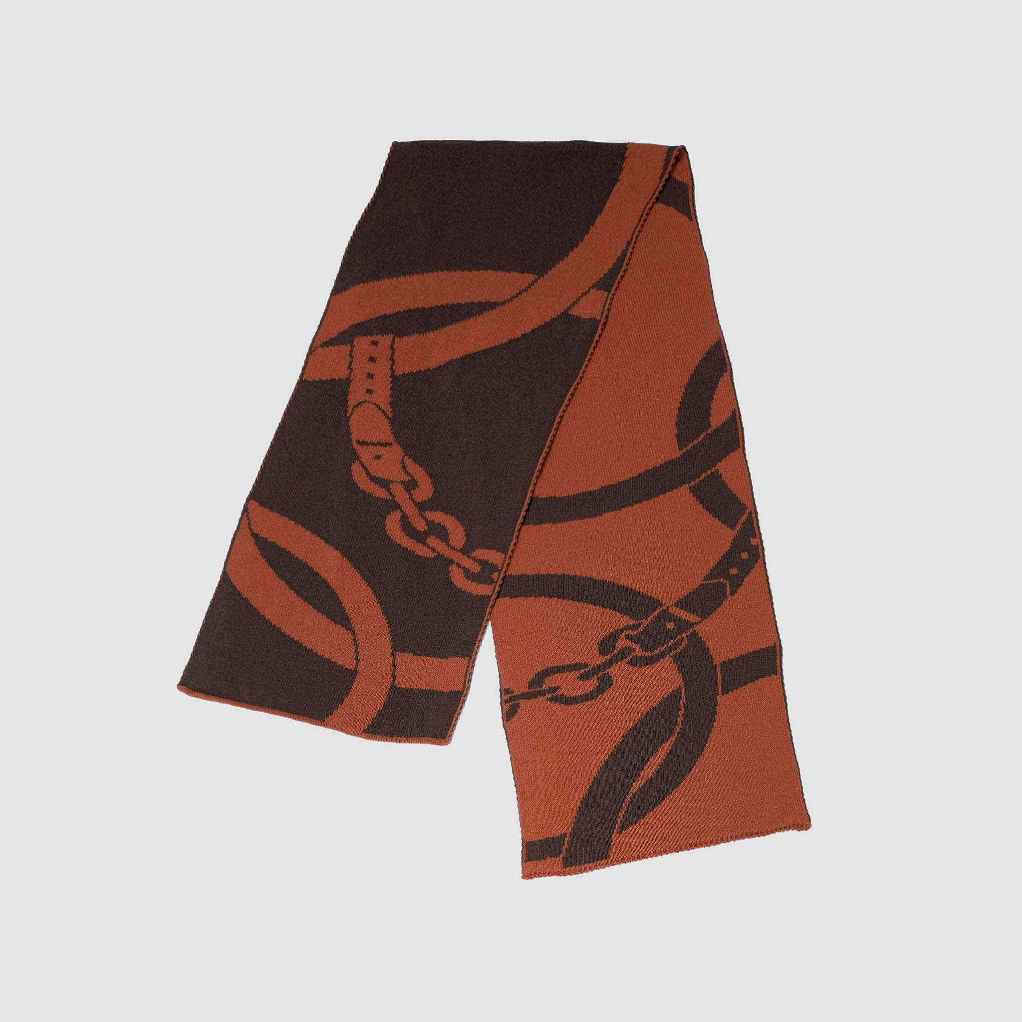 Cotton Sustainable Knit Scarf - Equestrian Loops - Image 2