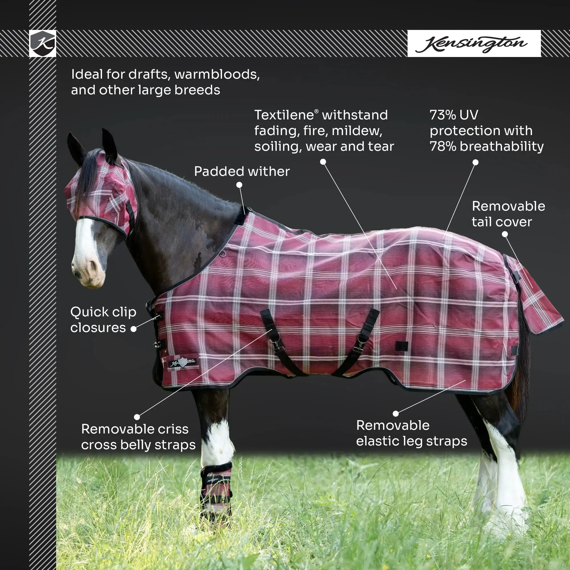 Draft Protective Fly Sheet - 73% UV Blocking - Image 9