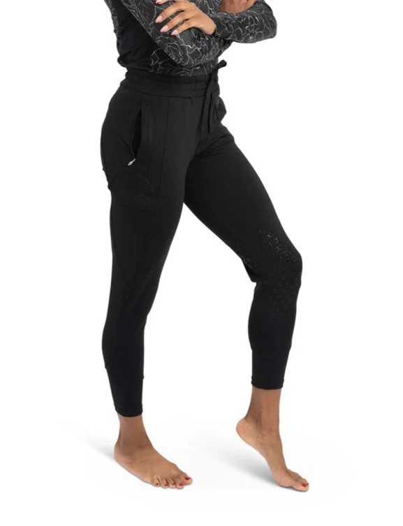 Drawstring Breeches in Black - Image 5