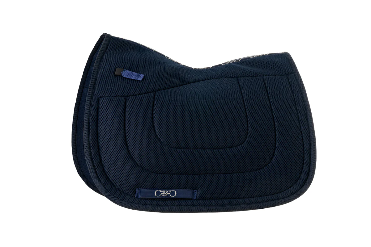 Dressage Mesh Saddle Pad with Quick Dry Cotton Lining in Navy, White or Black - Image 12