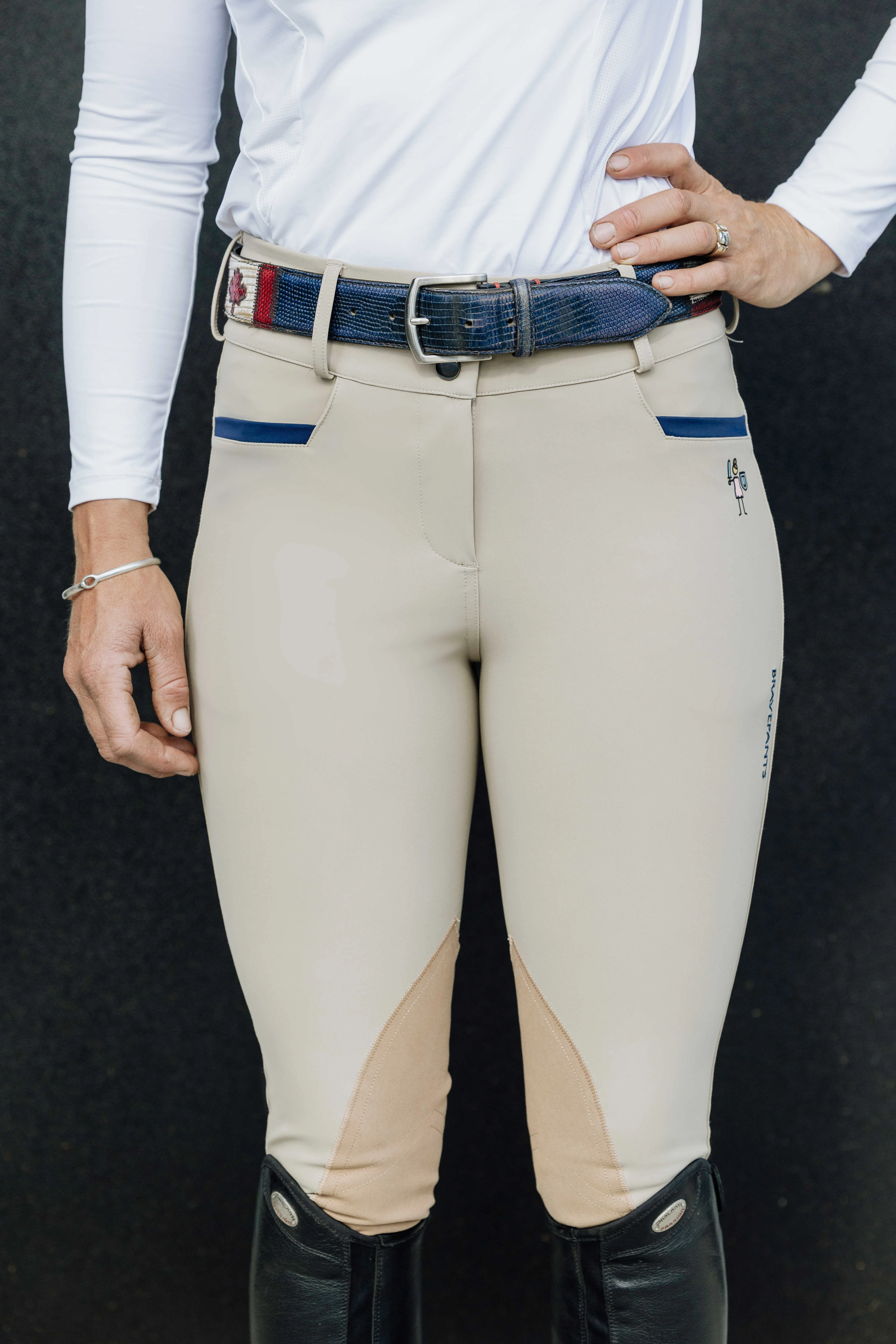 DW Endura Knee Patch Breech -Beige - Image 3