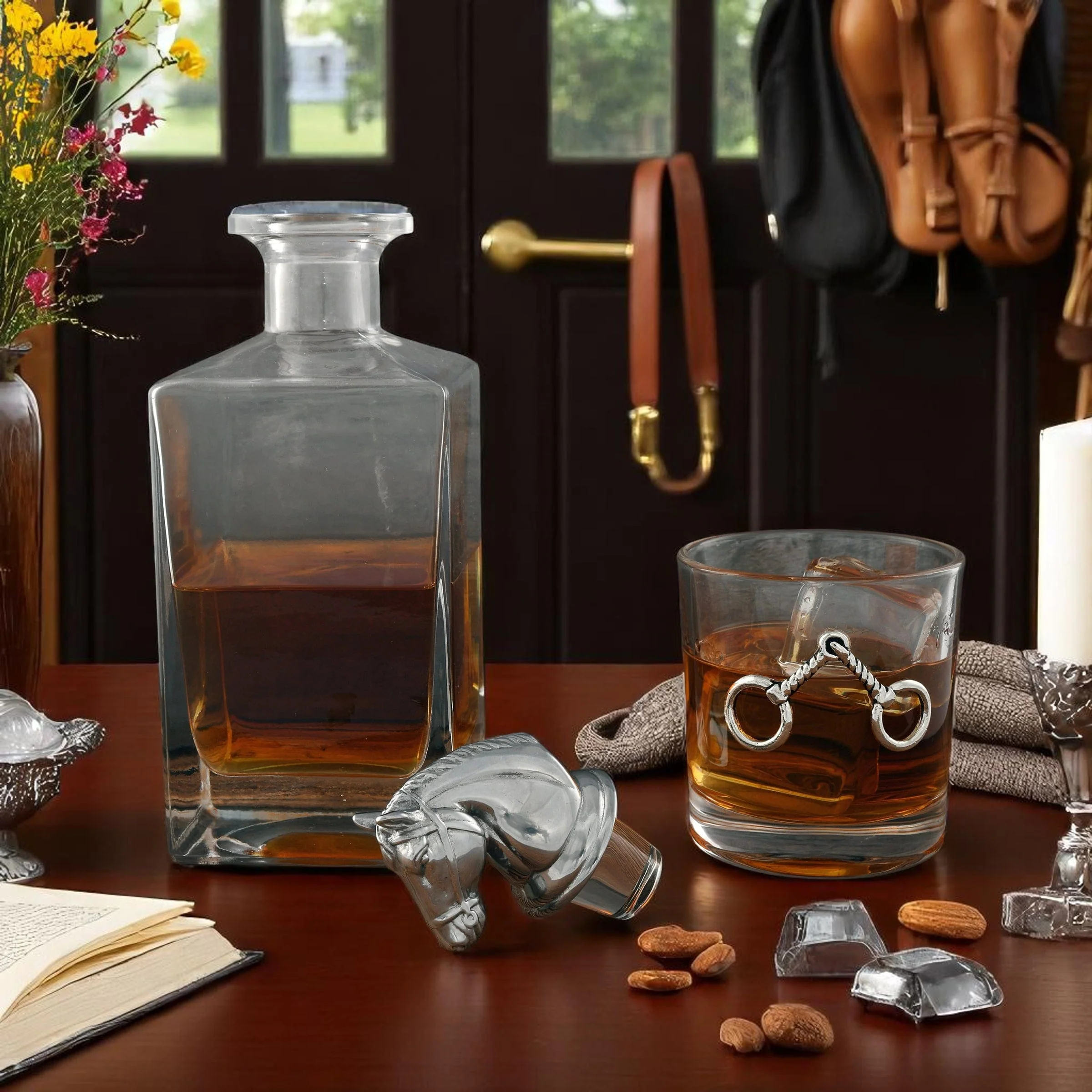 Equestrian Decanter Set with Glasses - Image 3