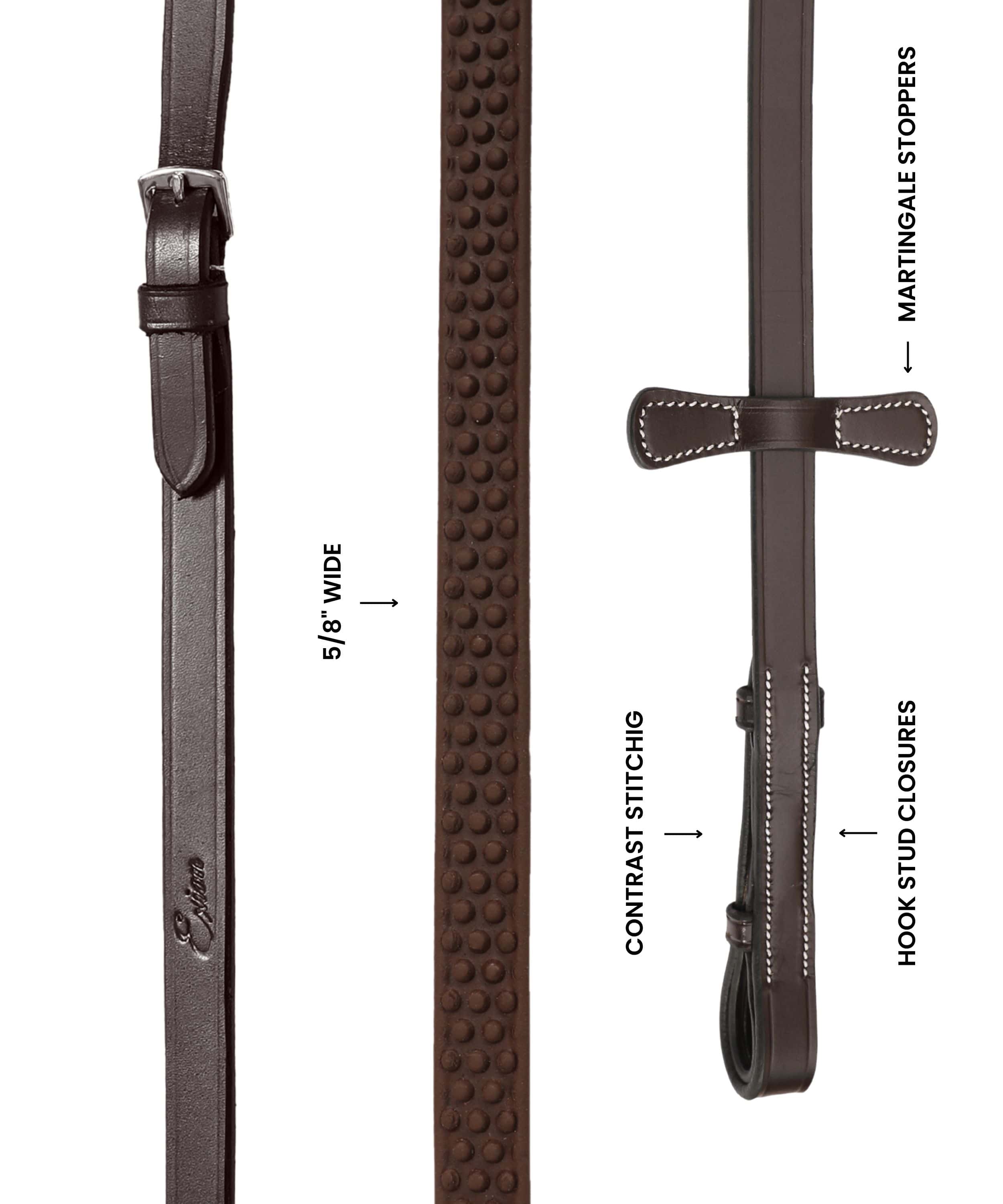 ExionPro Pebble Grip Rubber Reins - Image 5