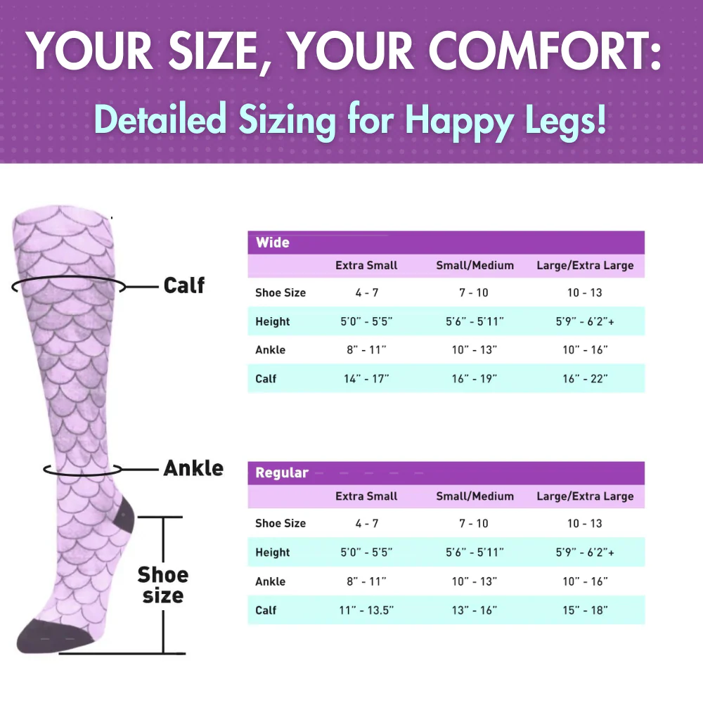 Flower Faces Compression Socks - Image 4