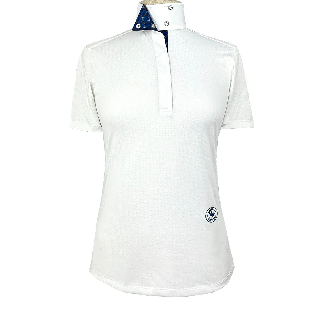 Girls Wrap Collar Short Sleeve Show Shirt - Braided Reins