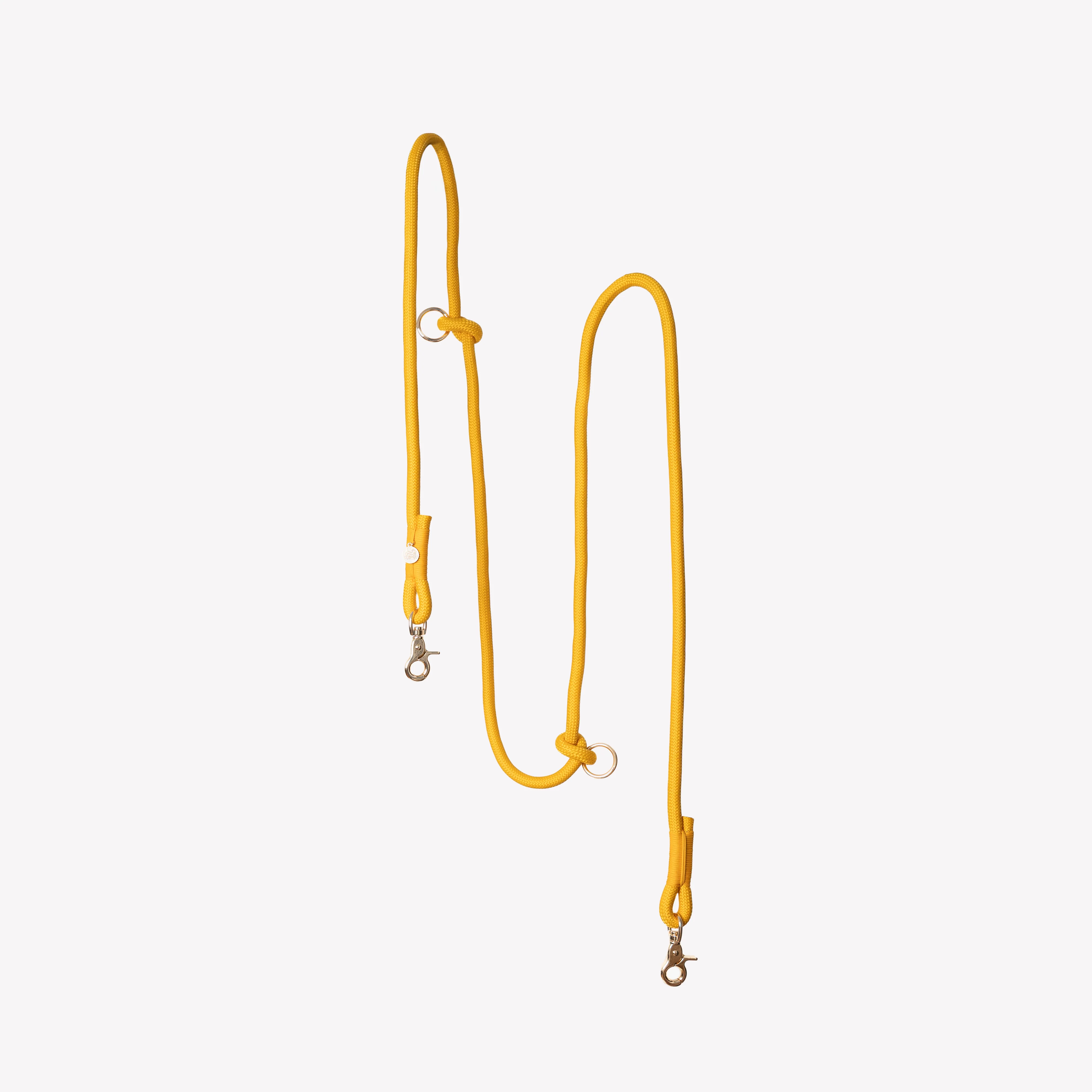 Hands Free Braided Leash - Yellow