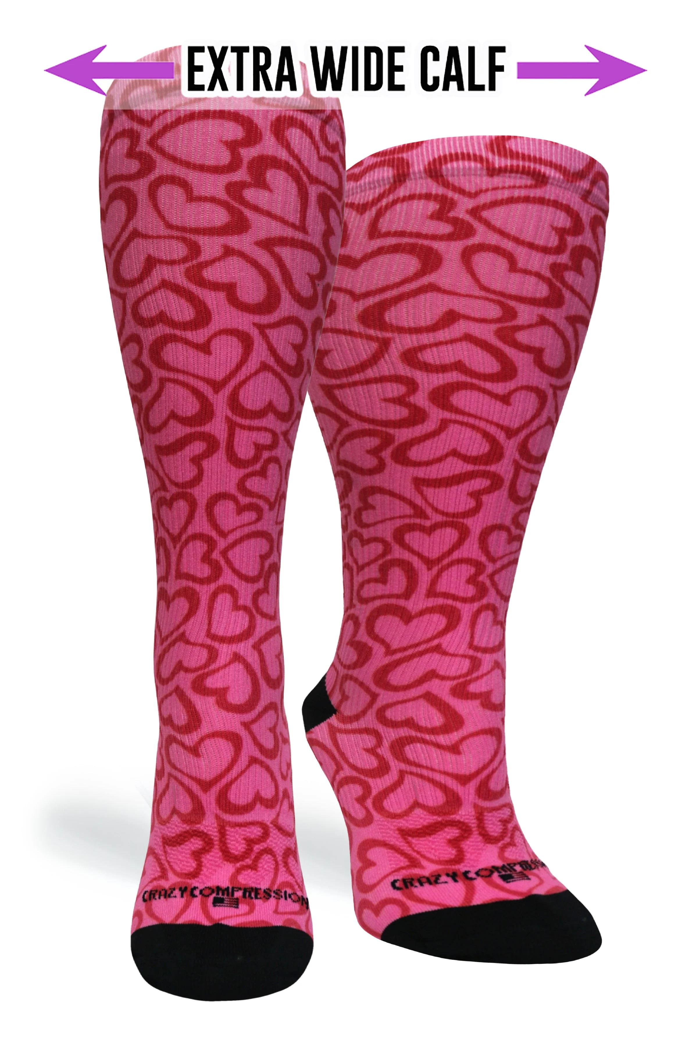 Hearts Hug Compression Socks - Image 2