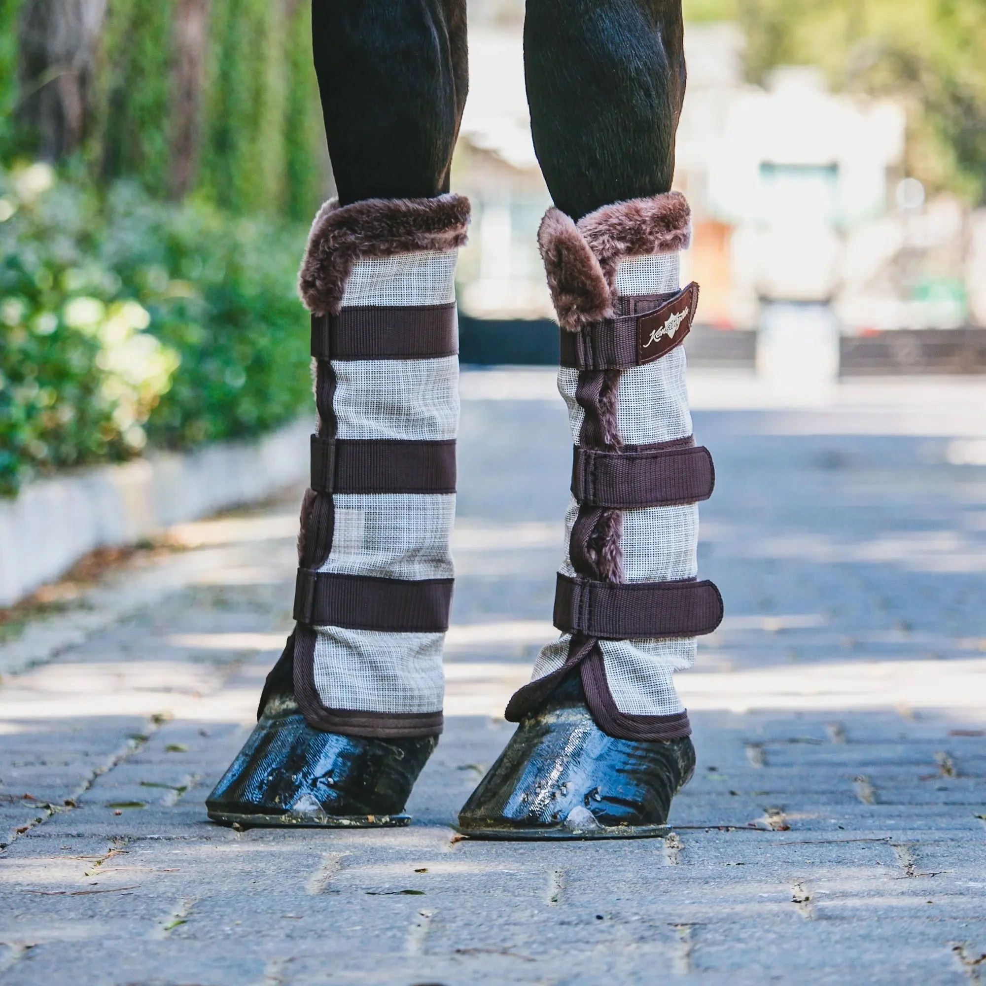 Horse Fly Boots with Fleece - Pair - Image 7