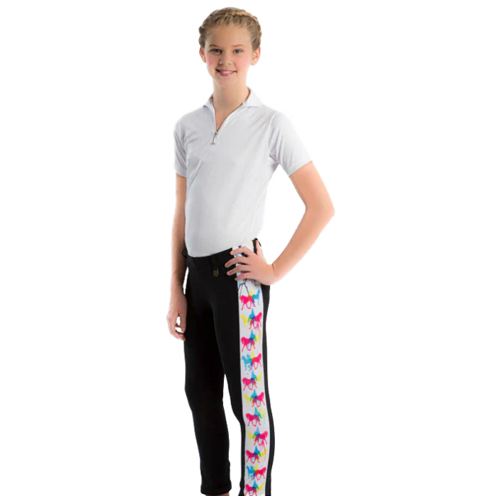 Kids Riding Tight w/Printed Leg Panel - Image 7