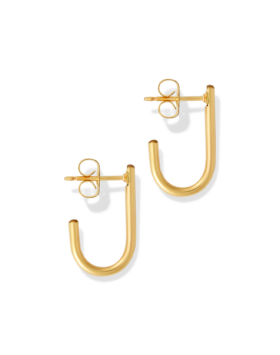Lil Paperclip Hoops - Image 4