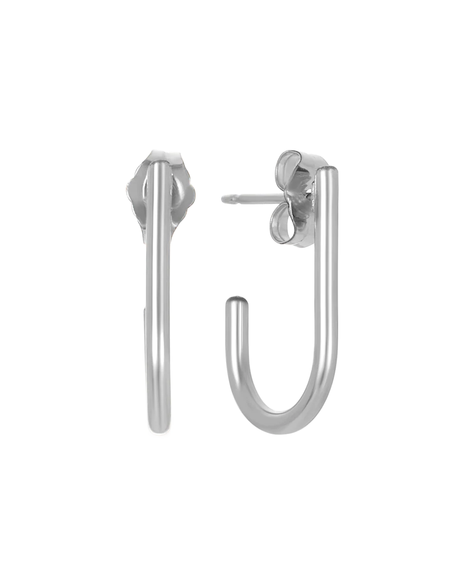 Lil Paperclip Hoops - Image 5