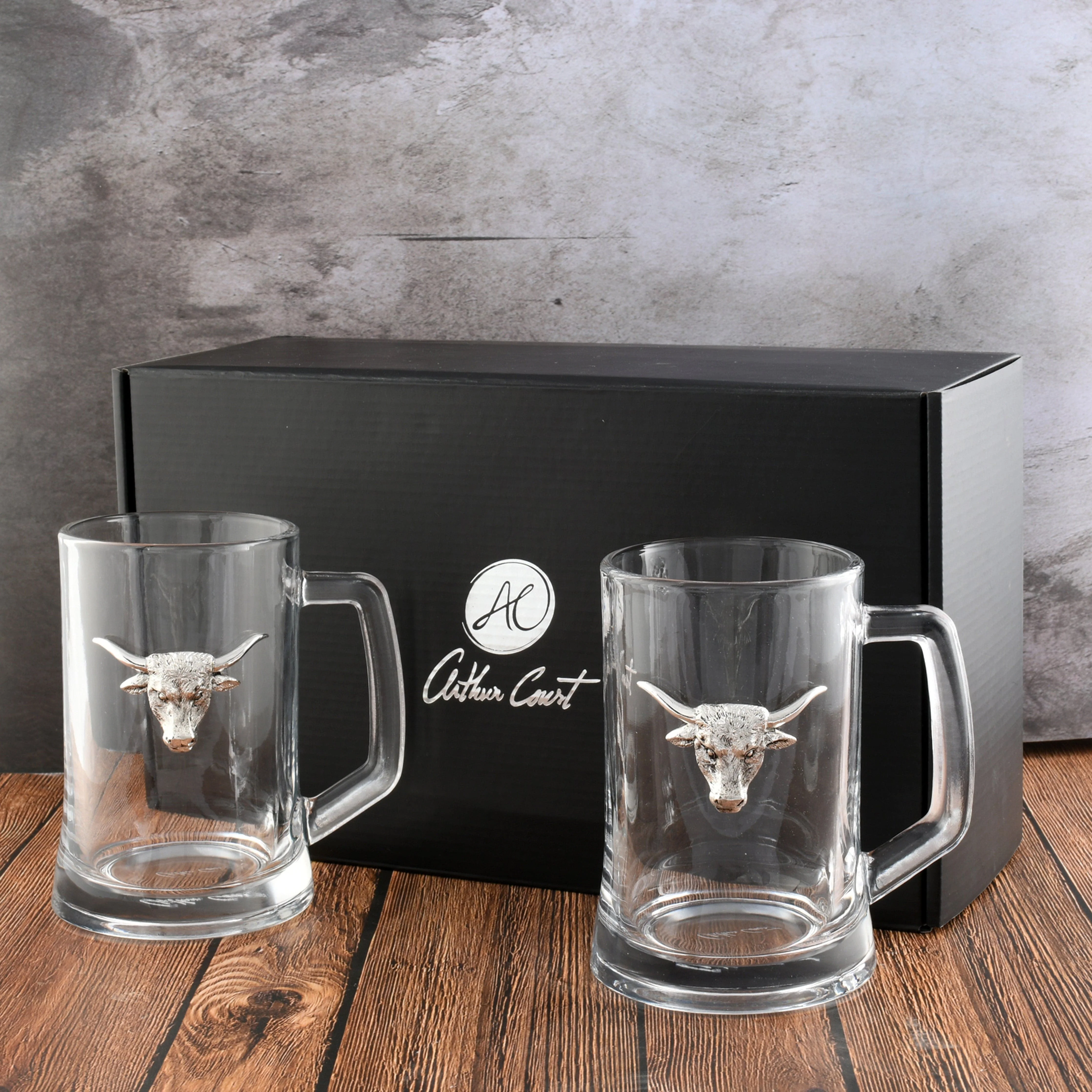 Longhorn Beer Mugs - Set of 2 - Image 2