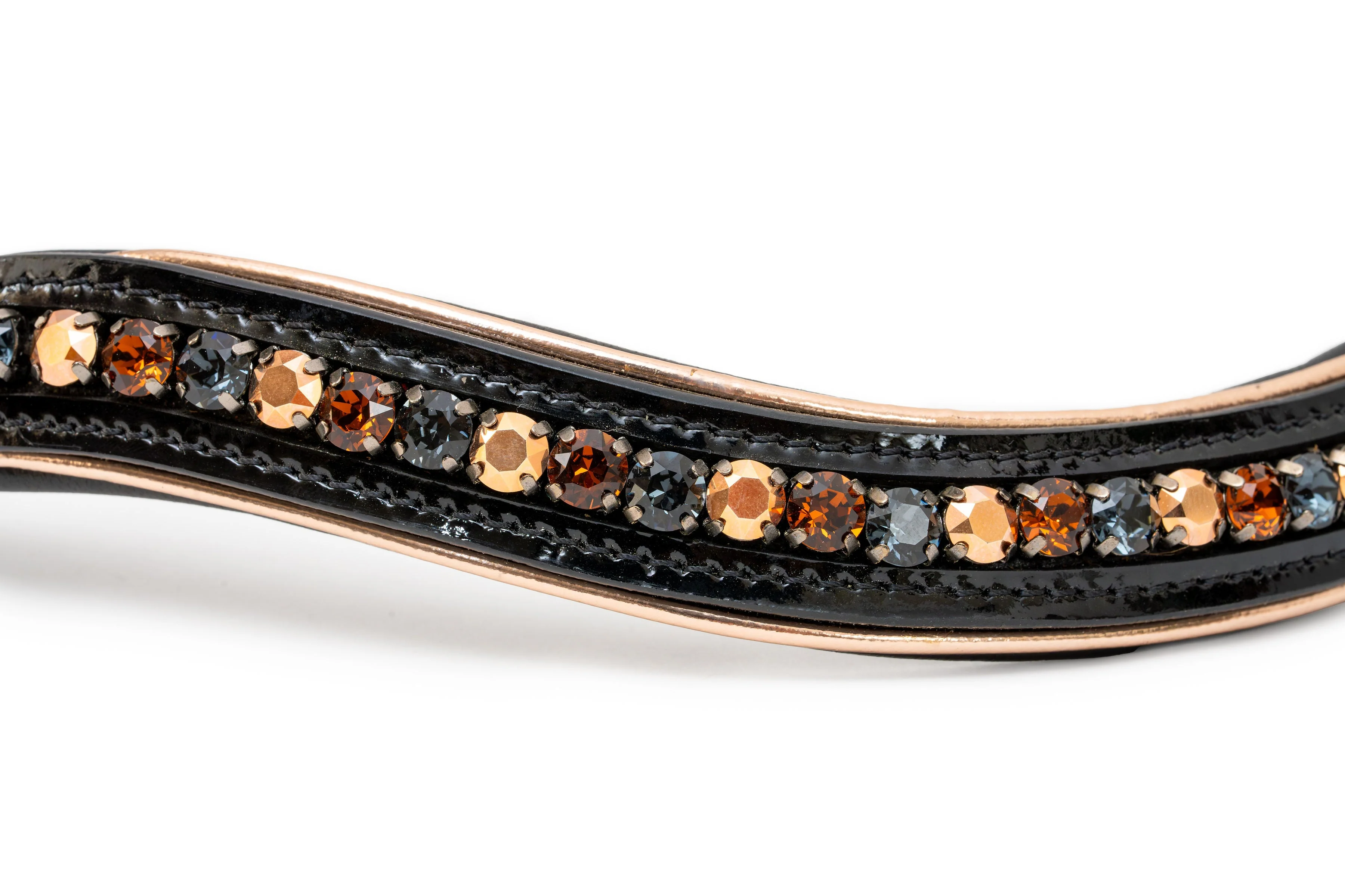Lyamora Limited Edition Black Patent Snap Browband - Image 4
