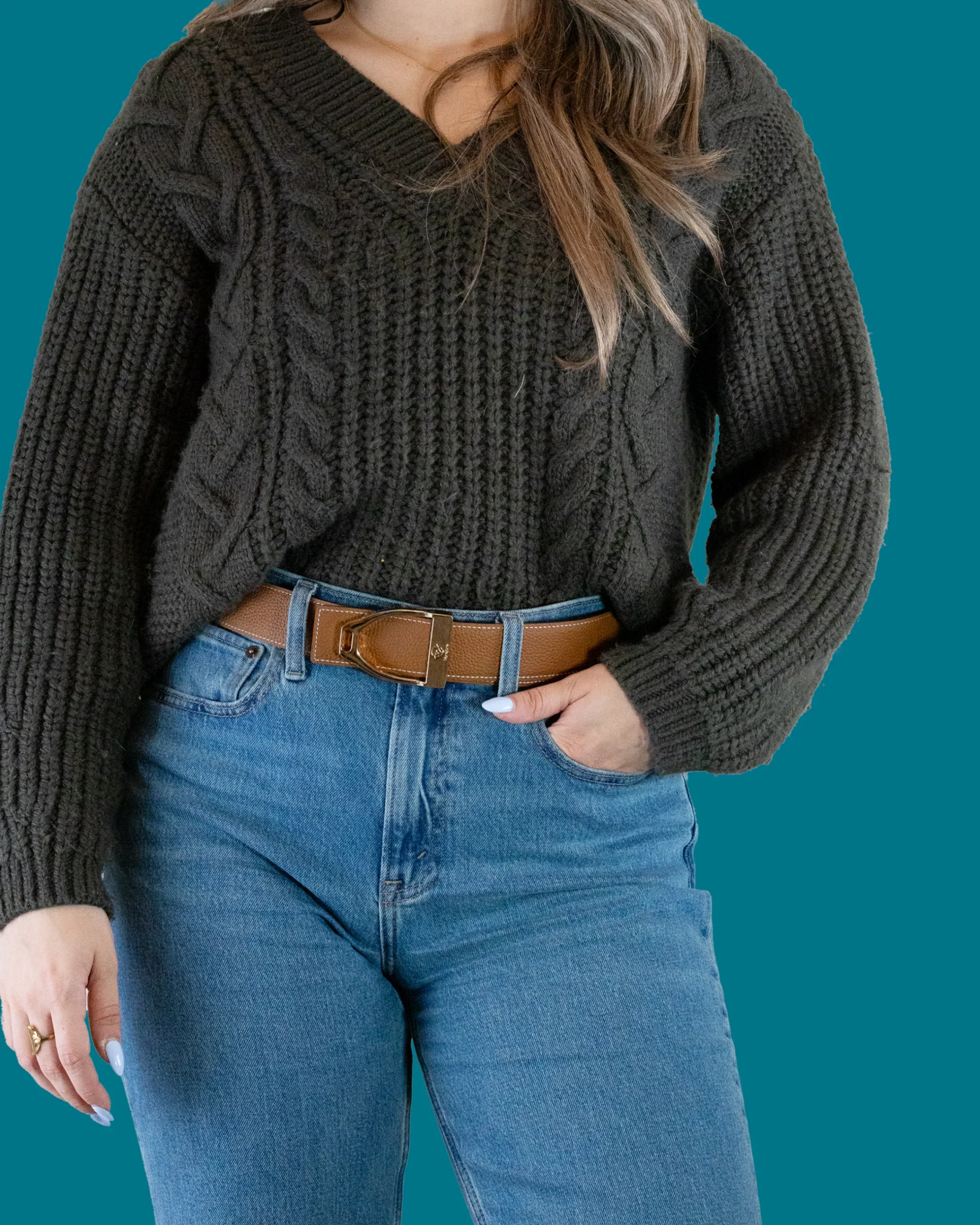 ManeJane Reversible Leather Belt - Image 7