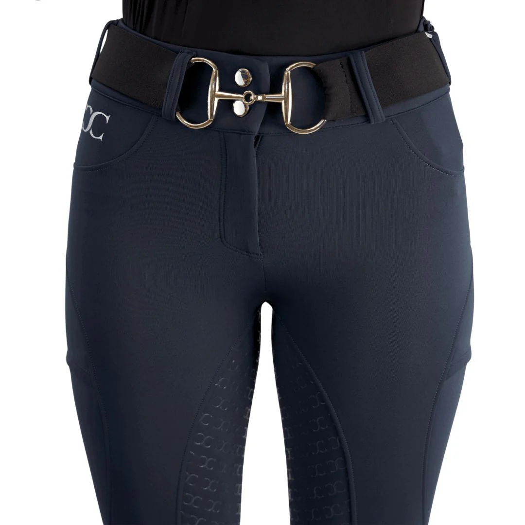 Mid-Weight Winter Full Seat Breeches - Navy - Image 3