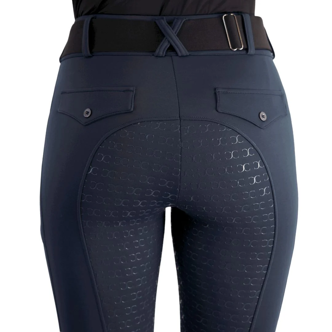 Mid-Weight Winter Full Seat Breeches - Navy - Image 5