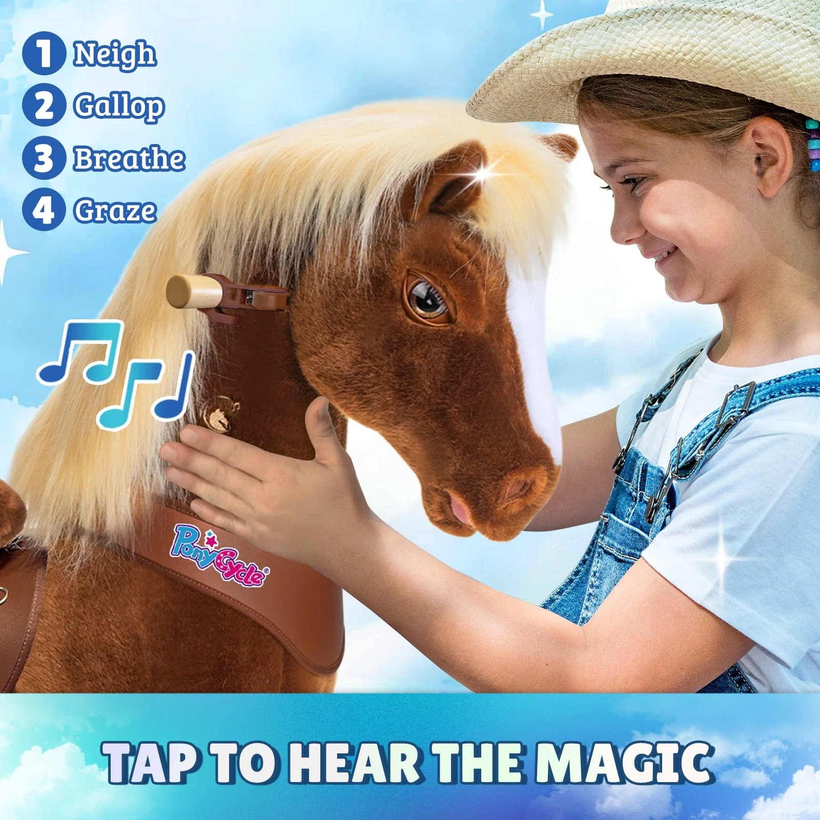 Model Y® Horse Ride-On Toy Age 4–7 – Brown - Image 4
