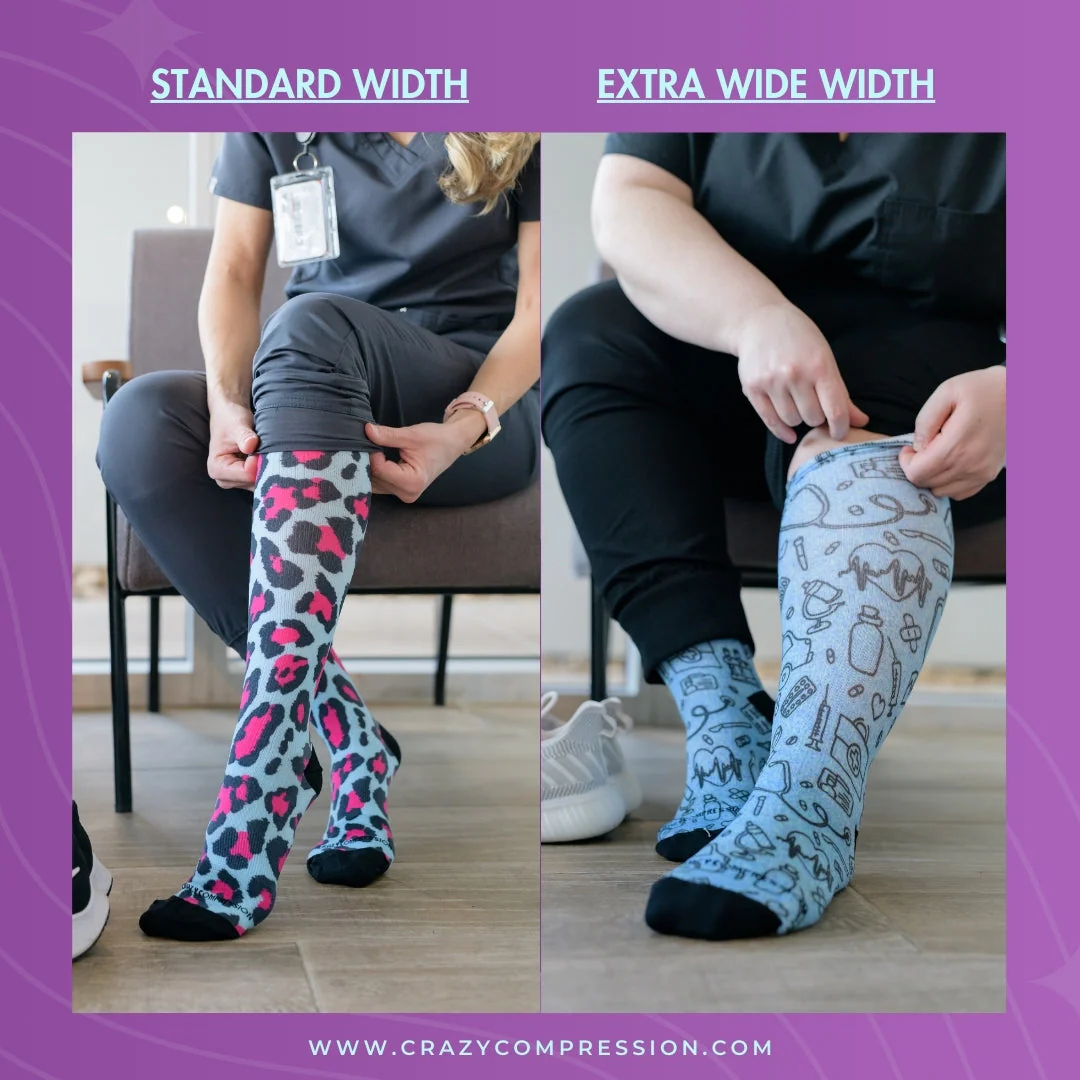 Never Quit Blue Compression Socks - Image 6