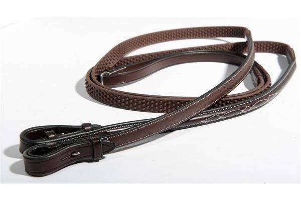 Nunn Finer Round Raised Fancy Stitched Soft Grip Reins