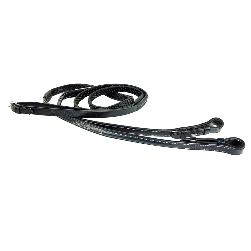 Nunn Finer Round Raised Fancy Stitched Soft Grip Reins - Image 2