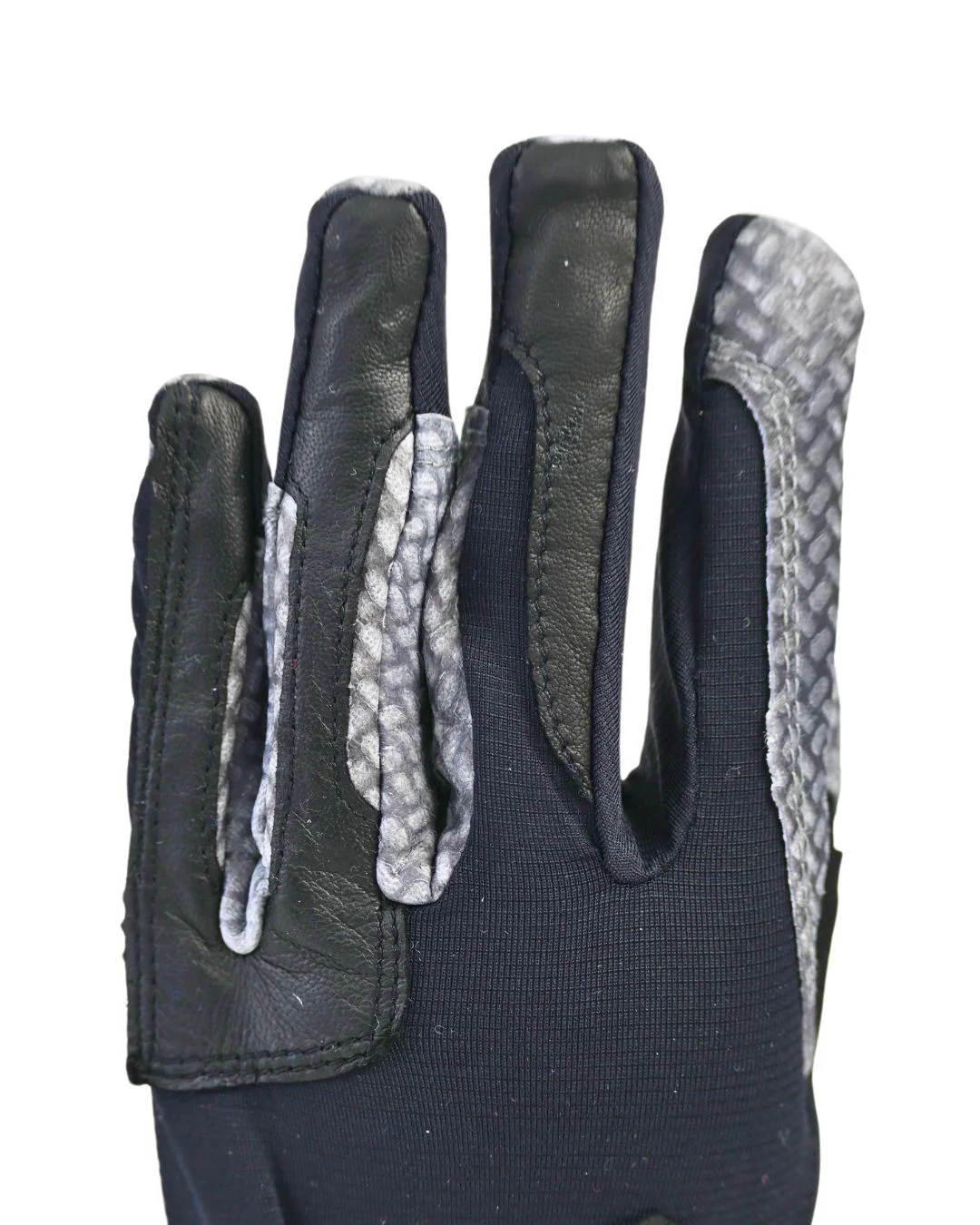 Oil-Tac Coppertech Leather Premium Riding Glove in Black - Image 10