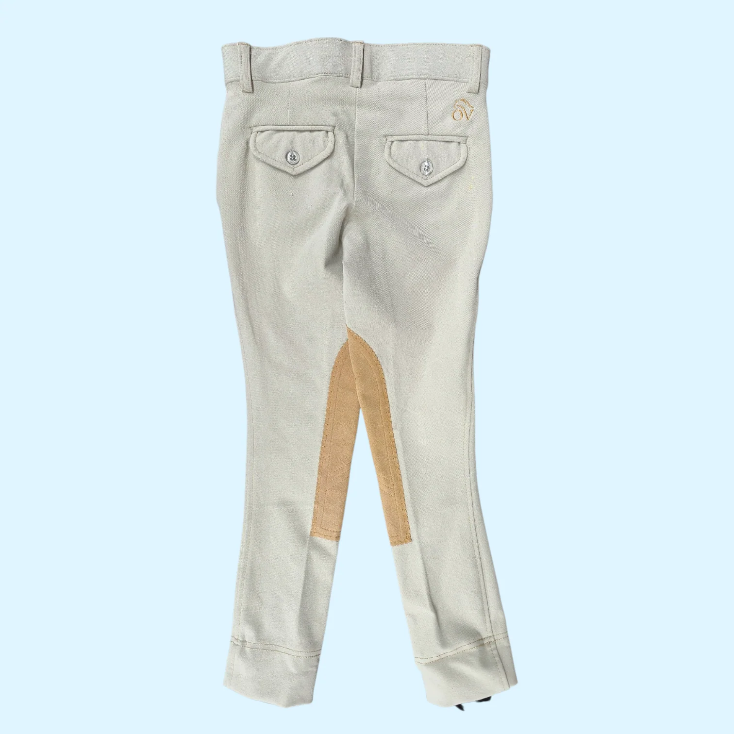 Ovation Boys EuroWeave Jods in Classic Show Tan - CH 6 - Image 2