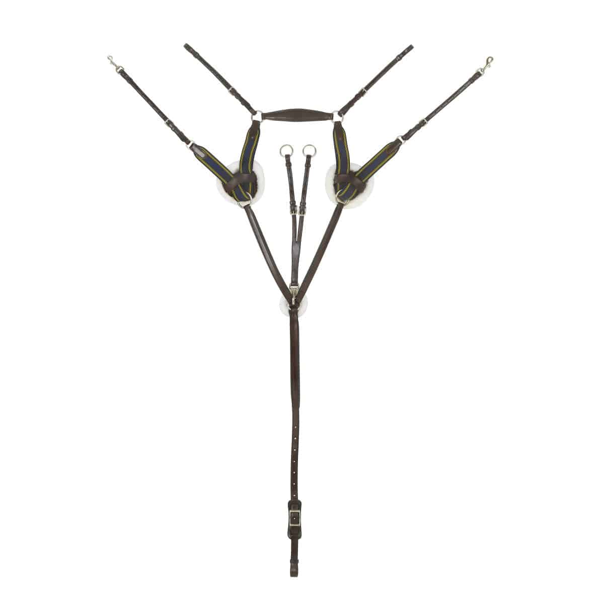 Ovation® Elite Collection- 5-Point Sheepskin Padded Breastplate with Running Attachment
