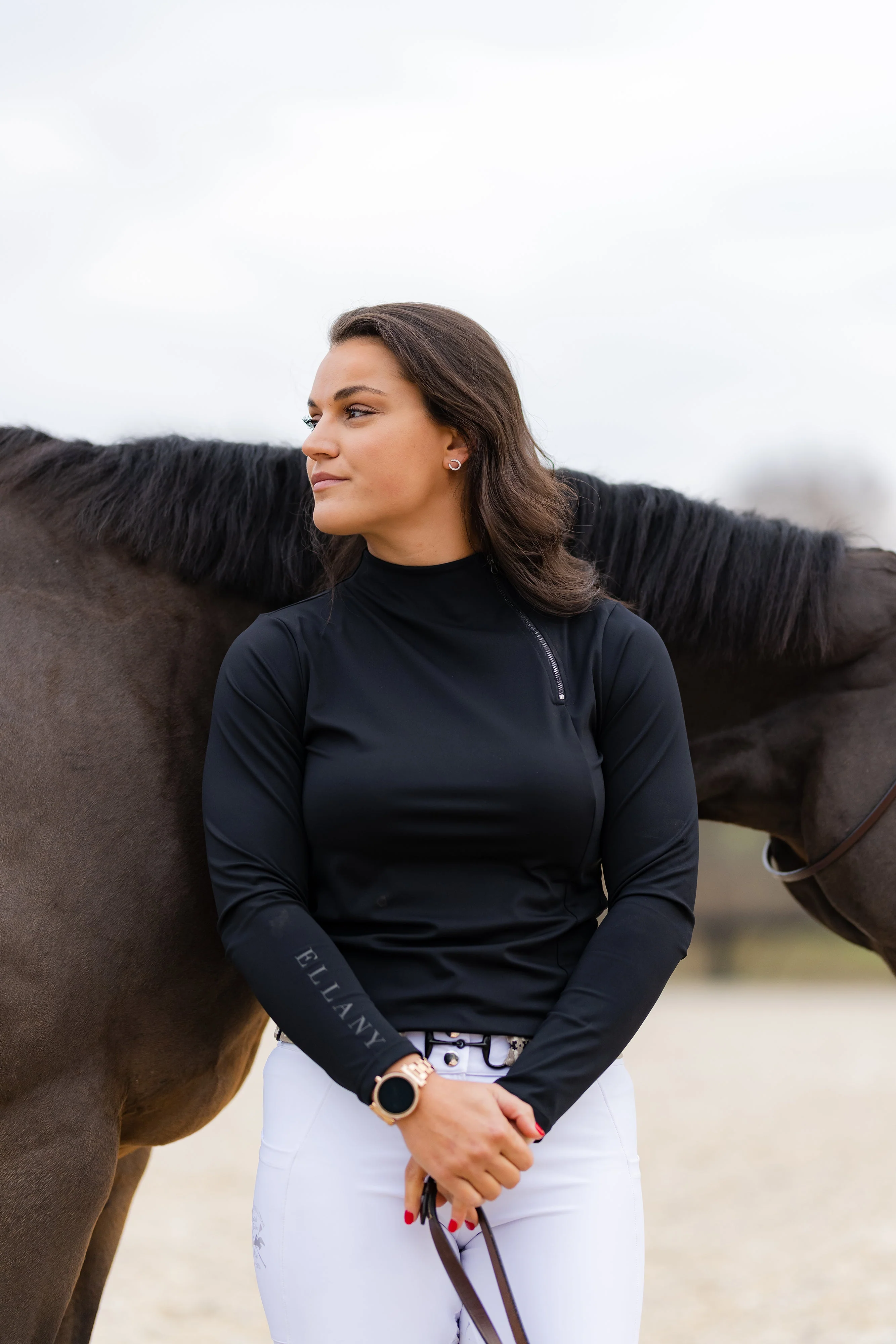Patton Side Zip Pullover - Black - Image 7