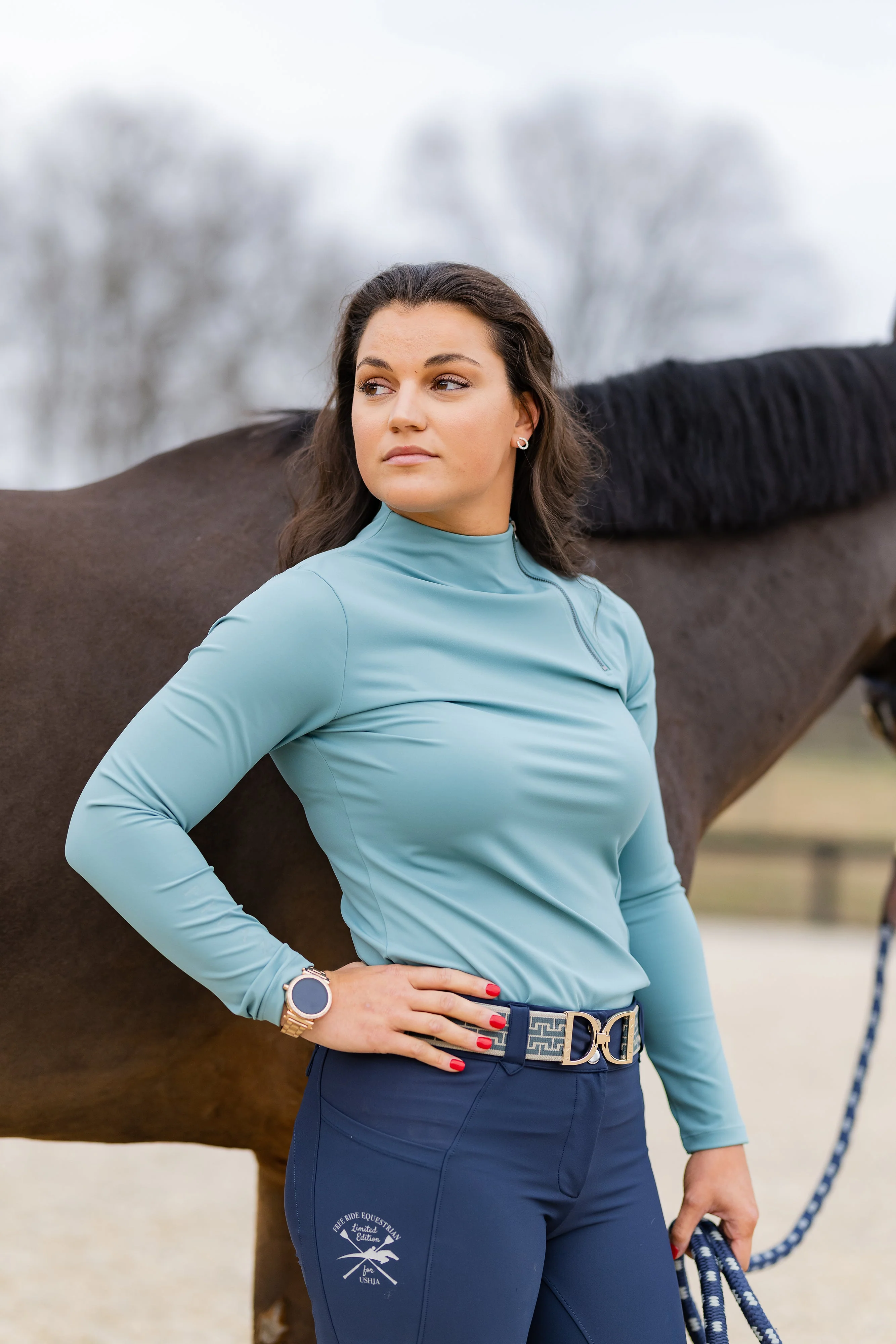 Patton Side Zip Pullover - Ocean - Image 5