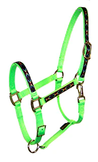 Premium 1" Nylon Overlay Halter w/Adj Chin and Snap - Image 4