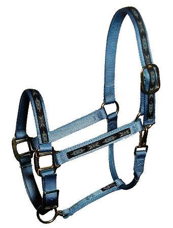 Premium 1" Nylon Overlay Halter w/Adj Chin and Snap - Image 2