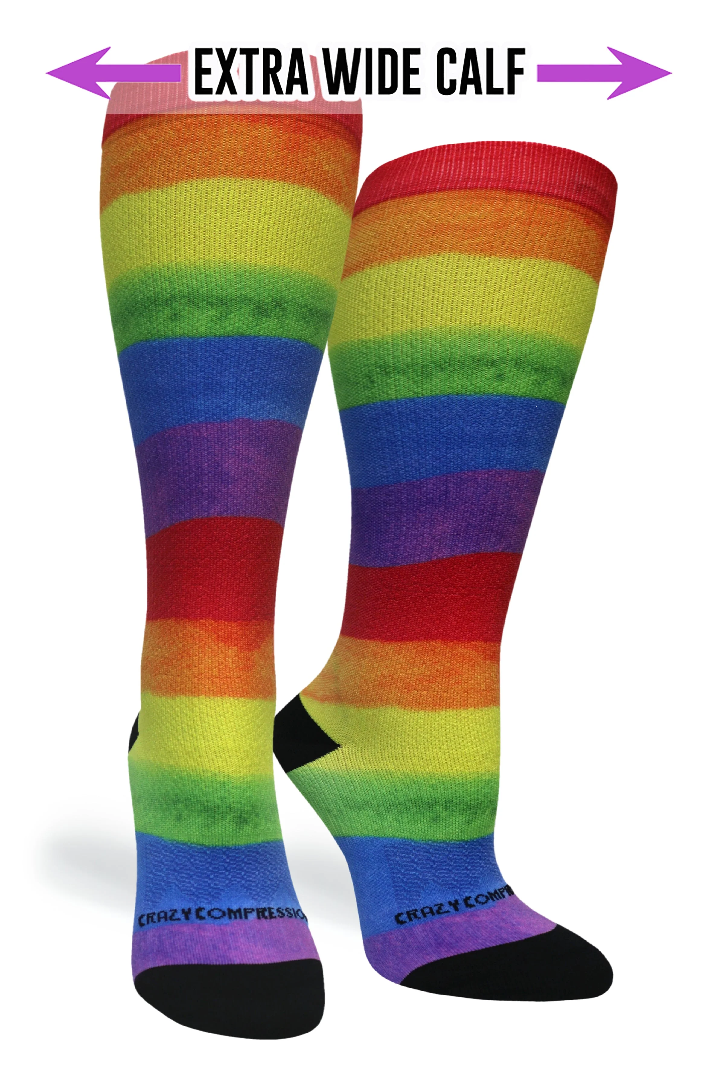 Rainbow Paint Compression Socks - Image 2