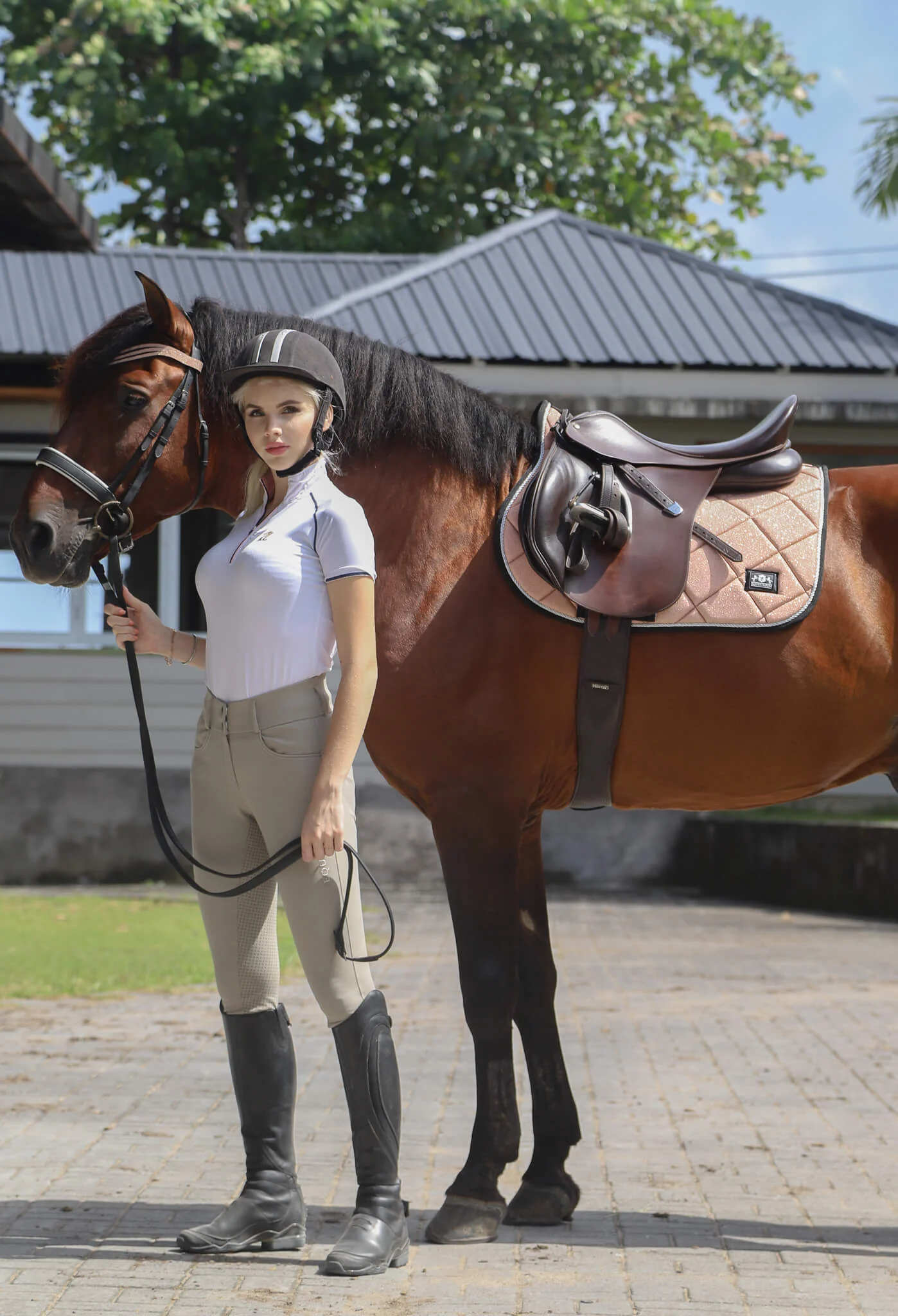Rose Quartz Browband - Image 3