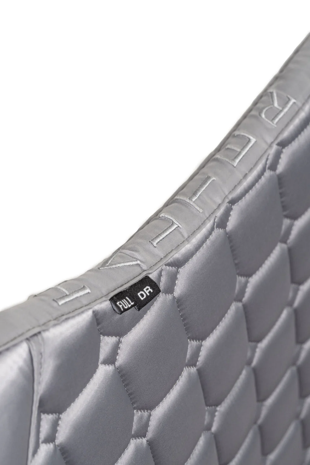 Satin Classic Dressage Saddle Pad - Platinum - Image 3