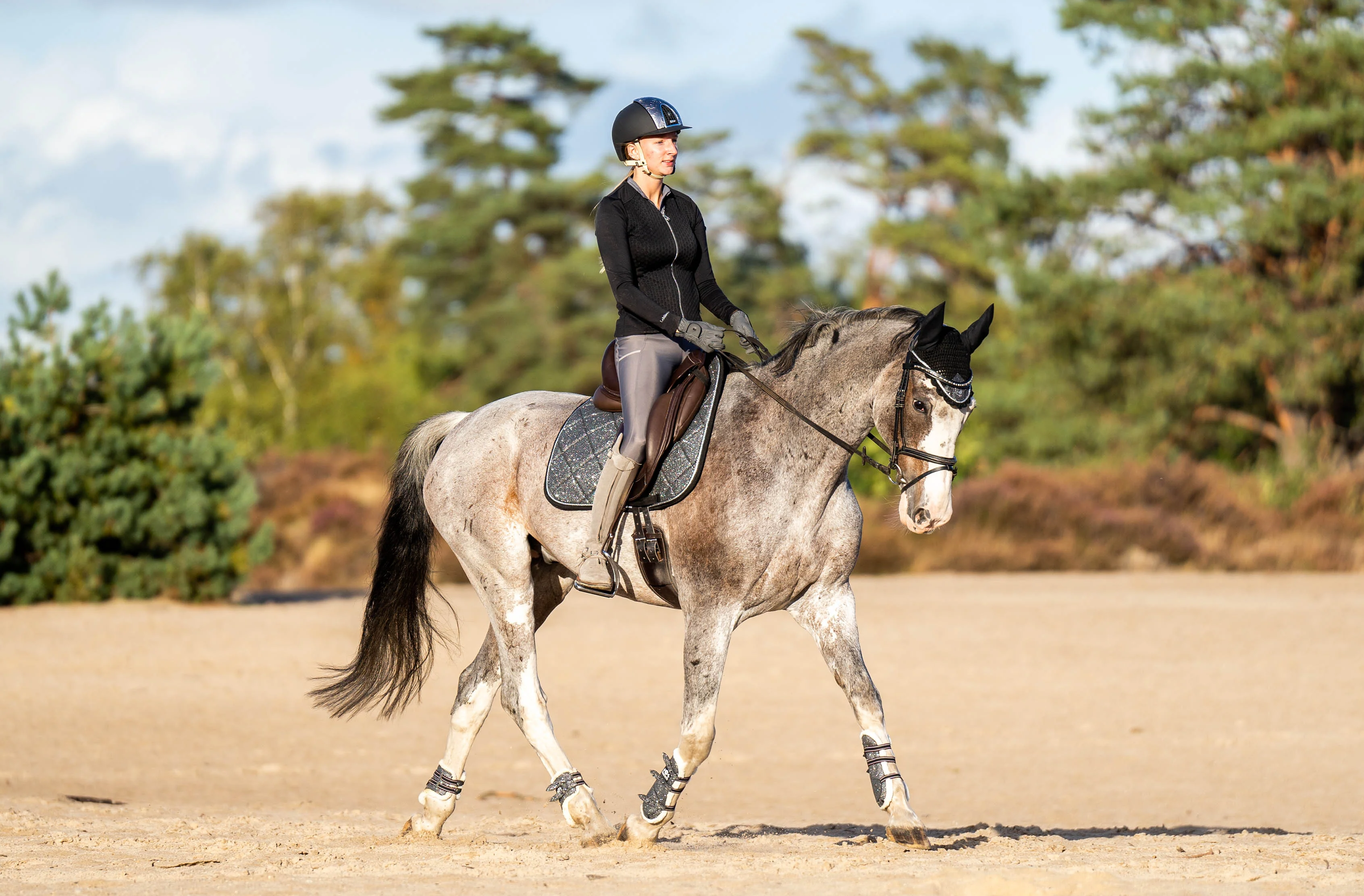 Stardust Grey Saddle Pad Set - Image 9